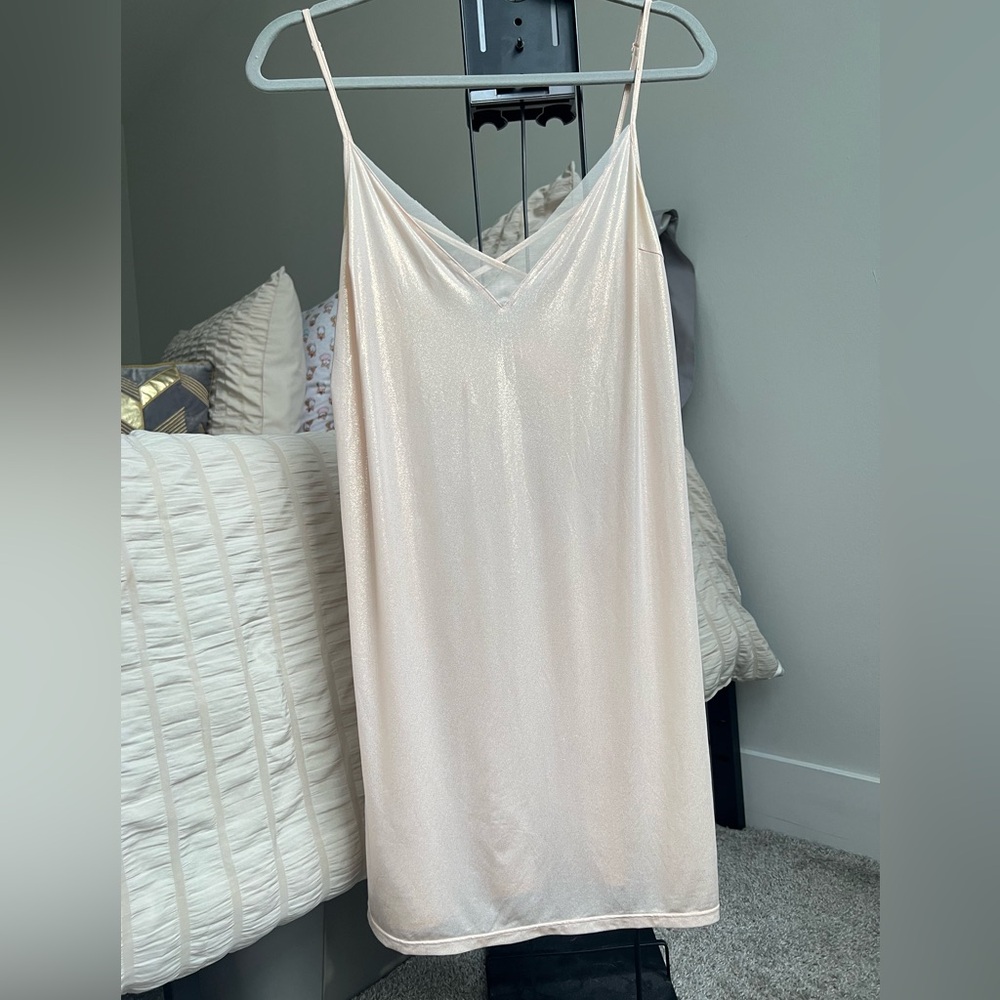 Victoria's Secret Gold Shimmer Slip